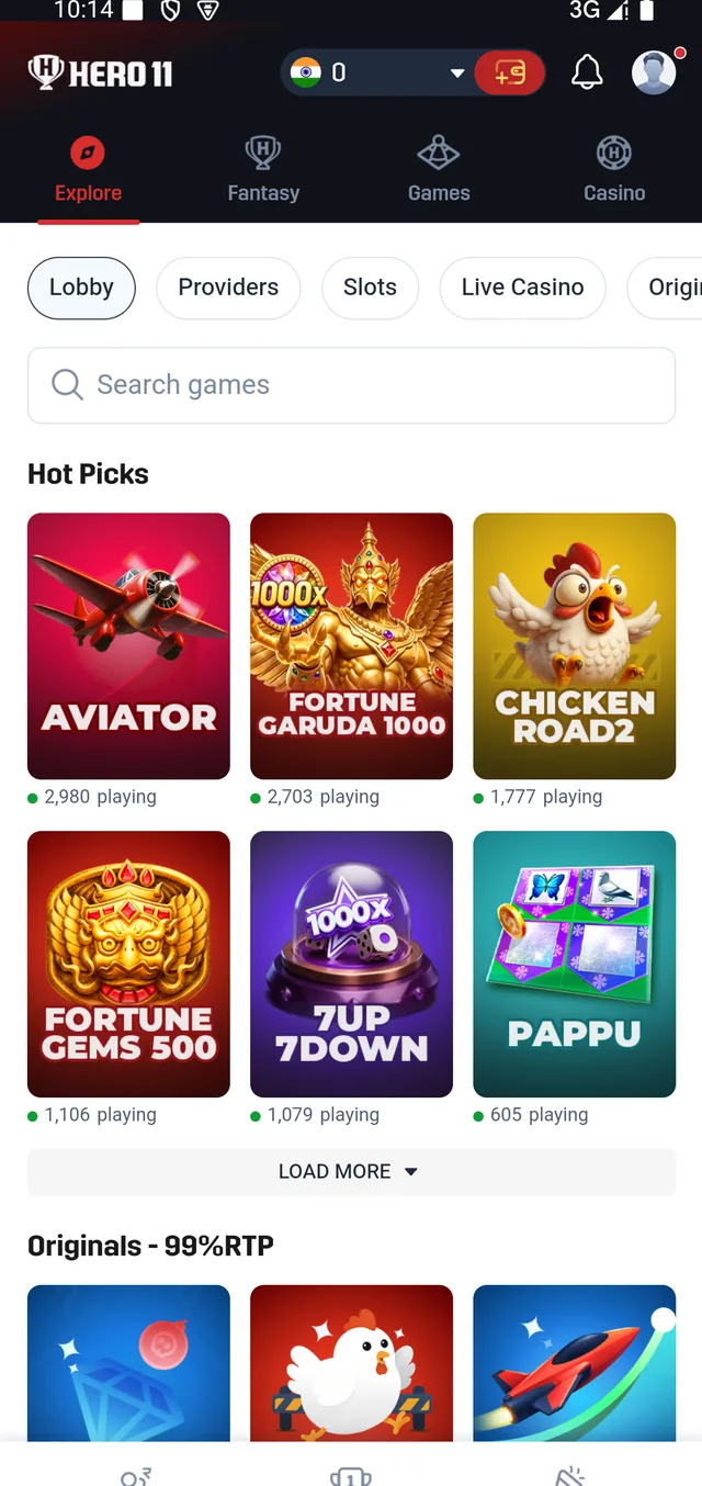 Hero11 app shown on an Android phone